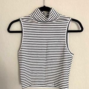Black and White Stripe Tank